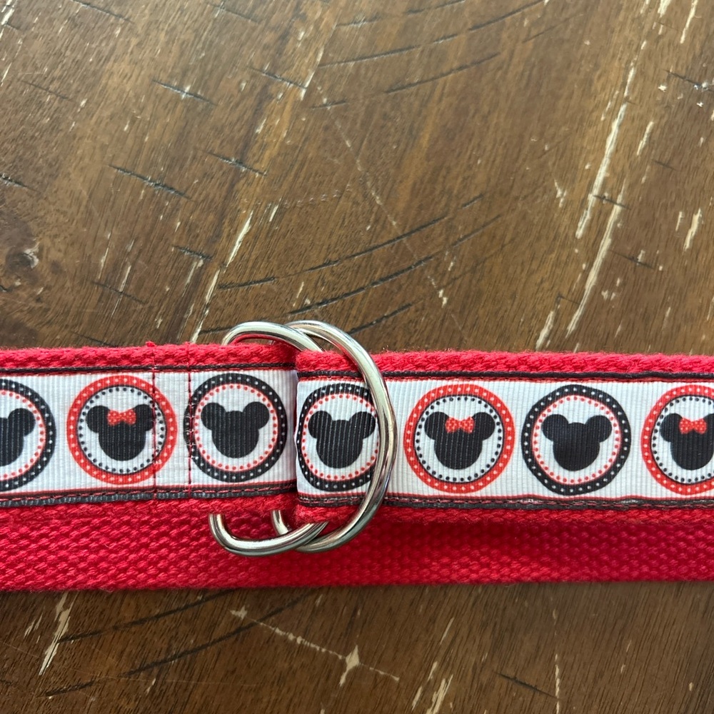Disney Minnie Mouse Dog Collar Small Medium Red‎ D-Ring